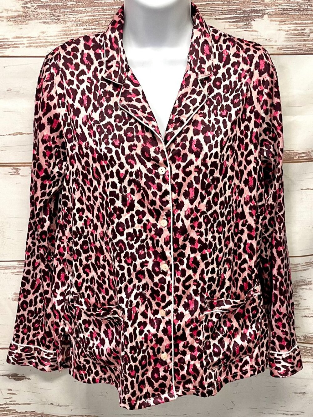Victoria's Secret Pink Leopard  Pajama Top